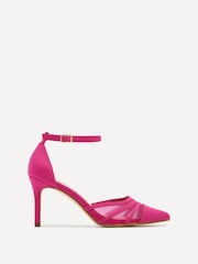 Roza fuksija - Stiletto peta z mrežastim sprednjim detajlom Linzi Serri Court - Slika 2 iz 5