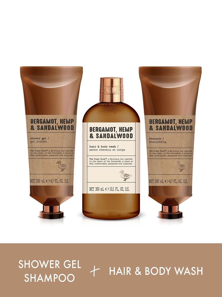 Baylis & Harding The Fuzzy Duck  Bergamot, Hemp & Sandalwood  Mens Luxury Trio Grooming Gift  Set - Image 2 of 4
