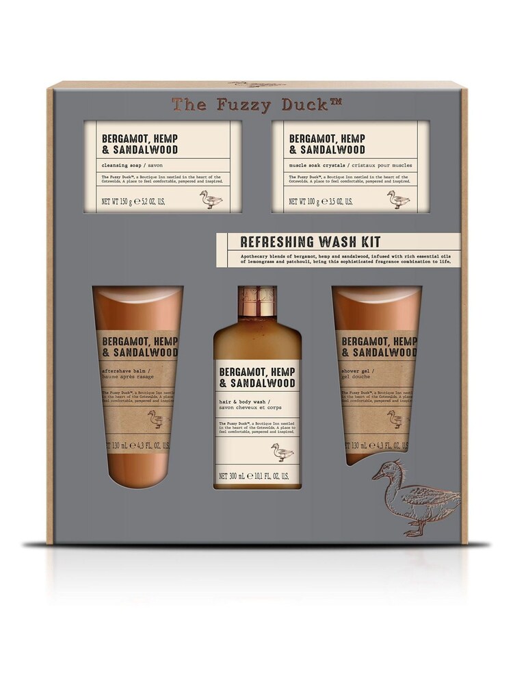 Baylis & Harding The Fuzzy Duck  Bergamot, Hemp  Sandalwood  Mens Luxury Grooming Gift Set - Image 1 of 4