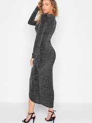Long Tall Sally Black Wrap Dress - Image 3 of 4