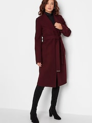 Long Tall Sally Red Wrap Coat - Image 1 of 4