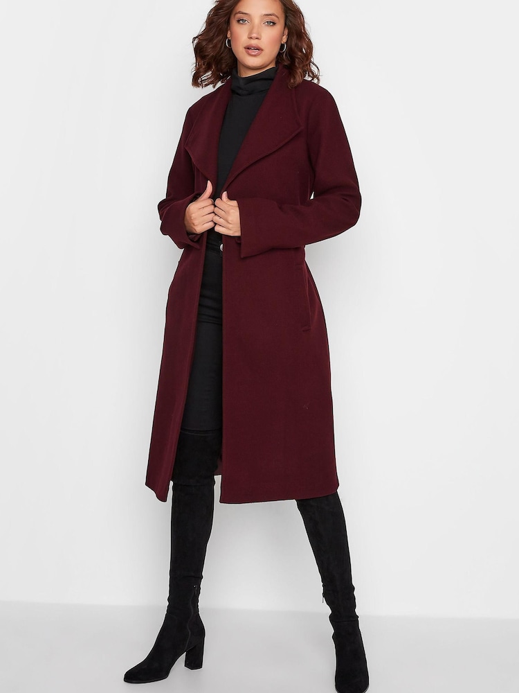 Long Tall Sally Red Wrap Coat - Image 2 of 4