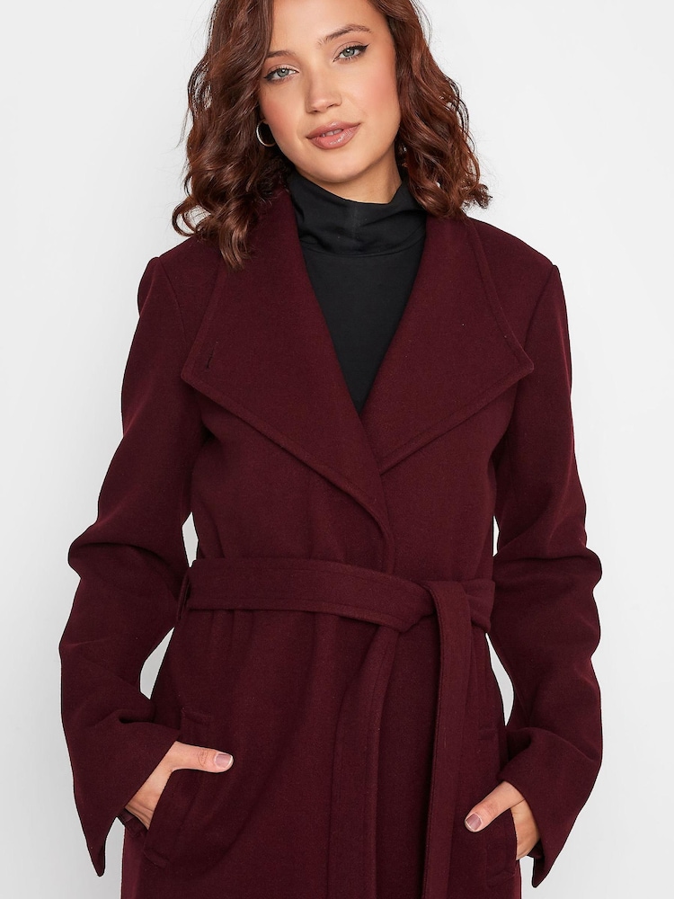 Long Tall Sally Red Wrap Coat - Image 4 of 4