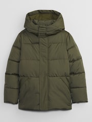 Gap Green Water Resistant Cold Control Quilted Parka Jacket - Image 1 of 2