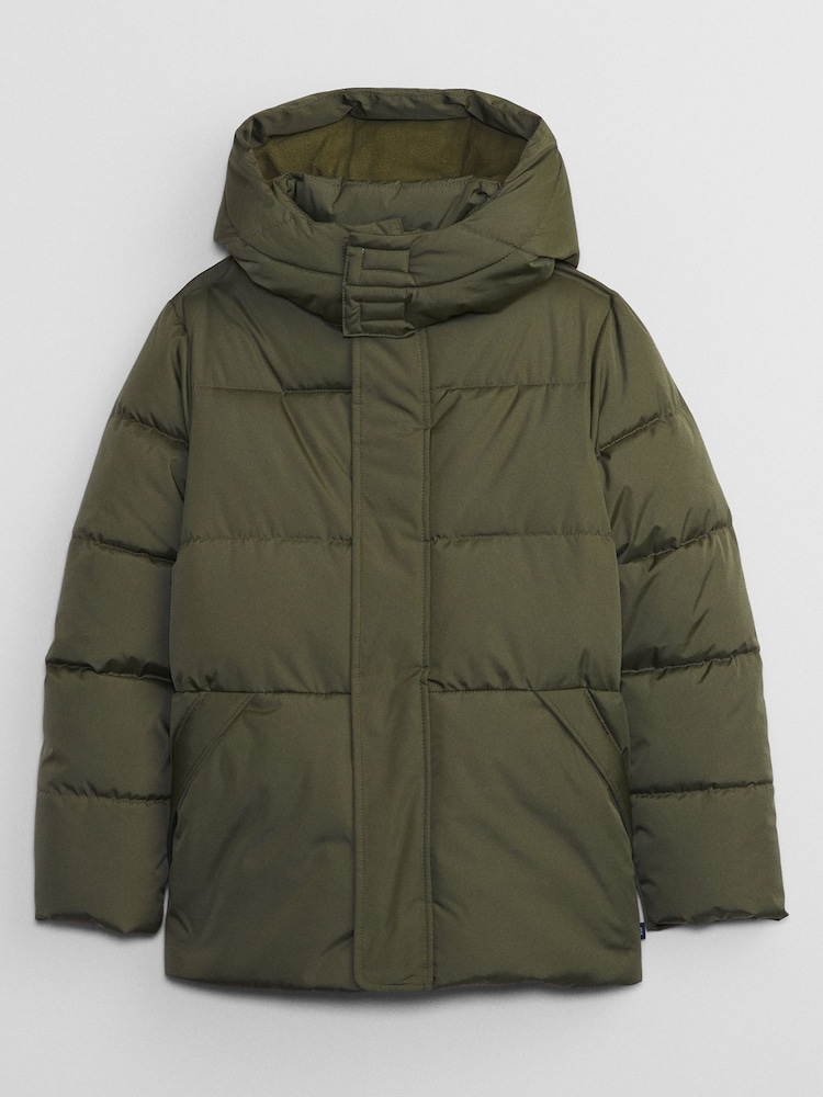 Gap Green Water Resistant Cold Control Quilted Parka Jacket - Image 1 of 2