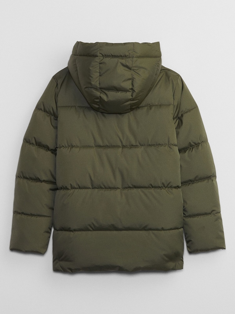 Gap Green Water Resistant Cold Control Quilted Parka Jacket - Image 2 of 2