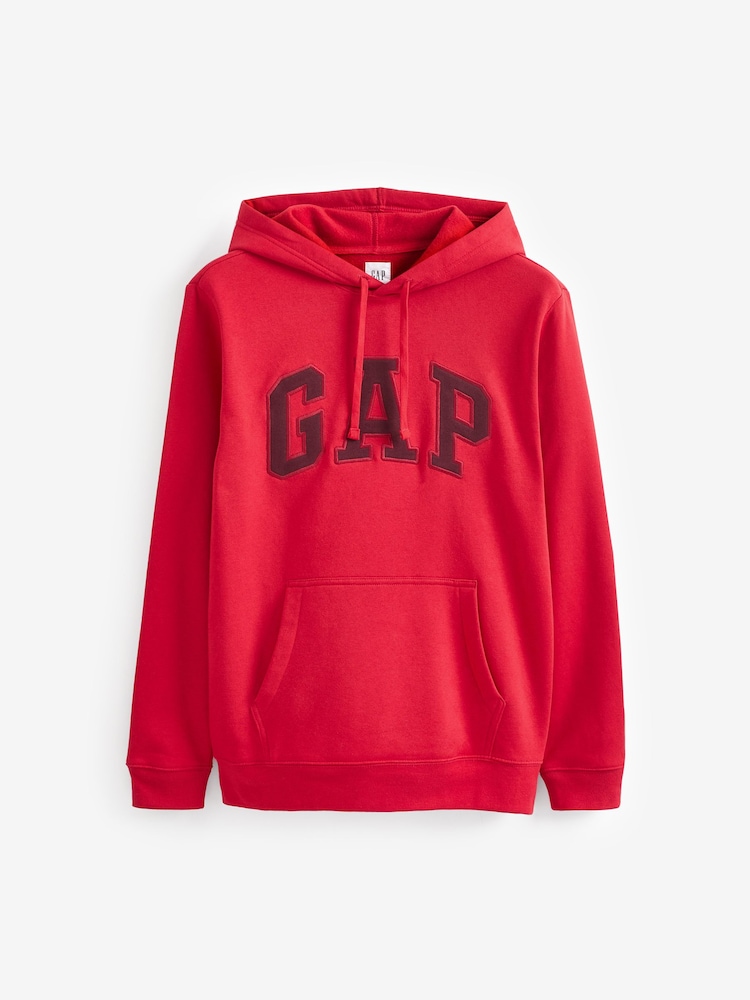 Gap Red Arch Logo Hoodie - Image 2 of 4 Gap Red Arch Logo Hoodie - Image 2 of 4