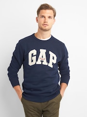 Gap Navy Blue Original Logo Crew Neck Jumper - Image 1 of 1
