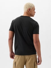 Gap Black Short Sleeve Everyday 100% Cotton Crew Neck T-Shirt - Image 3 of 10