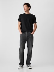 Gap Black Short Sleeve Everyday 100% Cotton Crew Neck T-Shirt - Image 7 of 10