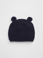 Gap Navy Blue Brannan Bear Soft Cotton Knit Beanie Hat (Newborn-24mths) - Image 1 of 1