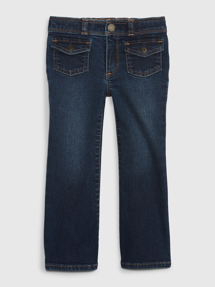 Gap Dark Blue 70s Flare Stretch Jeans (6mths-5yrs) - Image 1 of 2
