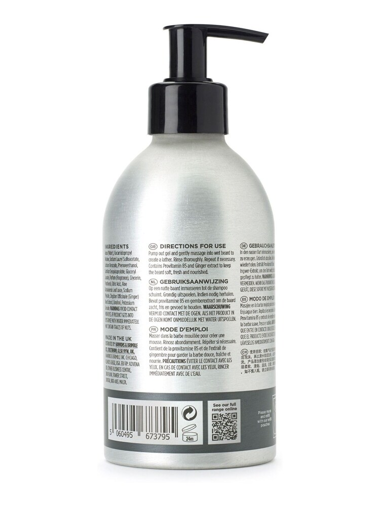 Hawkins & Brimble Beard Shampoo Eco Refillable 300ml - Image 2 of 4