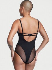 Victoria's Secret Black Lace Up Corset Bodysuit - Image 2 of 3