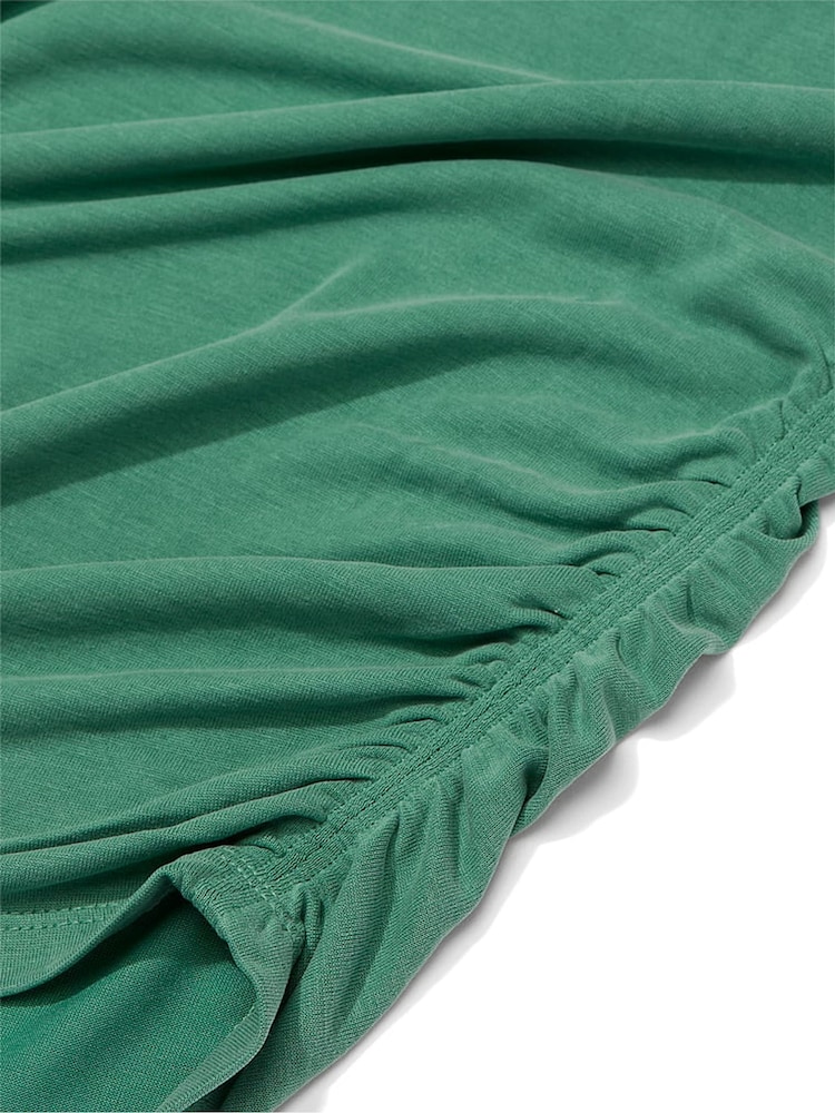 Victoria's Secret Gem Green Ruched Modal T-Shirt - Image 4 of 4 Victoria's Secret Gem Green Ruched Modal T-Shirt - Image 4 of 4