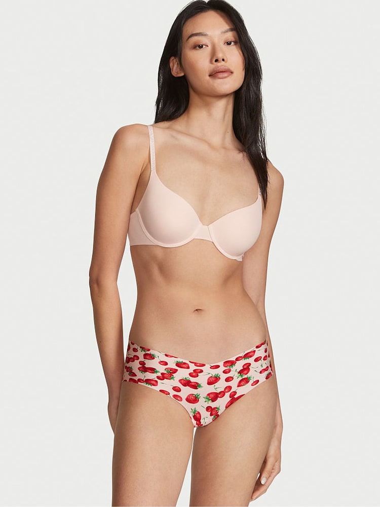 Victoria's Secret Strawberry Print Smooth No Show Hipster Knickers - Image 1 of 3