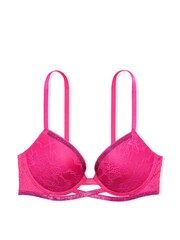 Victoria's Secret Forever Pink Lace Ouvert Shine Bra - Image 3 of 3