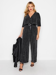 Yours Curve Black Limited Brillo Jumpsuit - Image 1 of 4