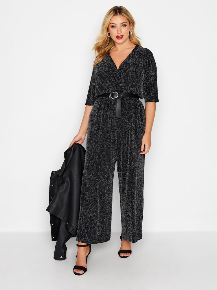 Yours Curve Black Limited Brillo Jumpsuit - Image 1 of 4