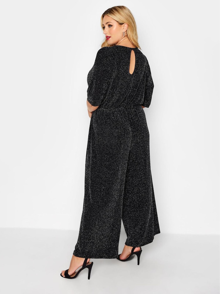 Yours Curve Black Limited Brillo Jumpsuit - Image 2 of 4