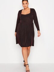 Yours Curve Black Limited Sweetheart Brillo Dress - Image 2 of 4