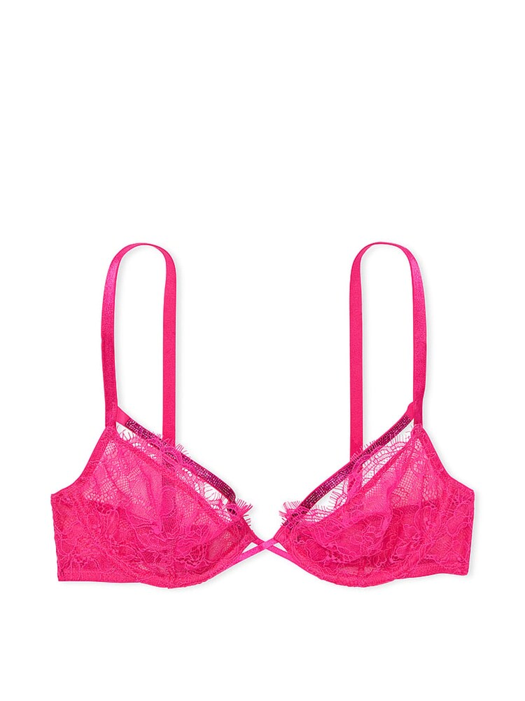 Victoria's Secret Forever Pink Shine Lowcut Demi Bra - Image 3 of 3 Victoria's Secret Forever Pink Shine Lowcut Demi Bra - Image 3 of 3