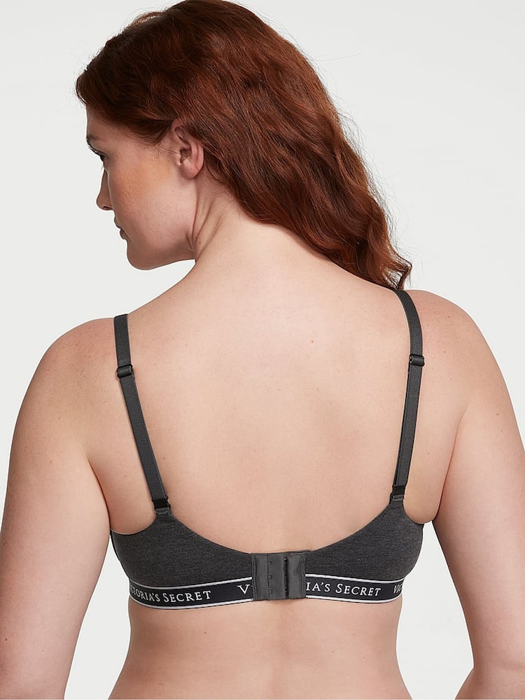 Victoria's Secret Charcoal Heather Grey Band Non Wired Lightly Lined Bra - Image 2 of 3