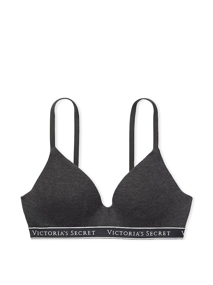 Victoria's Secret Charcoal Heather Grey Band Non Wired Lightly Lined Bra - Image 3 of 3