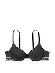 Victoria's Secret Charcoal Heather Grey Demi Lightly Lined Bra - Image 1 of 1