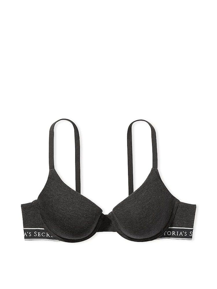 Victoria's Secret Charcoal Heather Grey Demi Lightly Lined Bra - Image 1 of 1