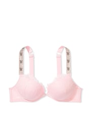Victoria's Secret Pretty Blossom Pink Add 2 Cups Push Up Shine Strap Bra - Image 3 of 3