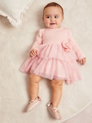 Lipsy Pink 2 in 1 Tutu Corsage Dress (0-6yrs) - Image 2 of 3