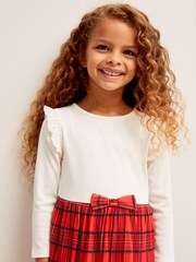 Lipsy Red 2 in1 Tierred Skirt Dress (0-6yrs) - Image 4 of 4