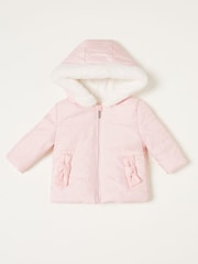 Lipsy Light Pink Padded Coat (0mths - 6yrs) - Image 1 of 2