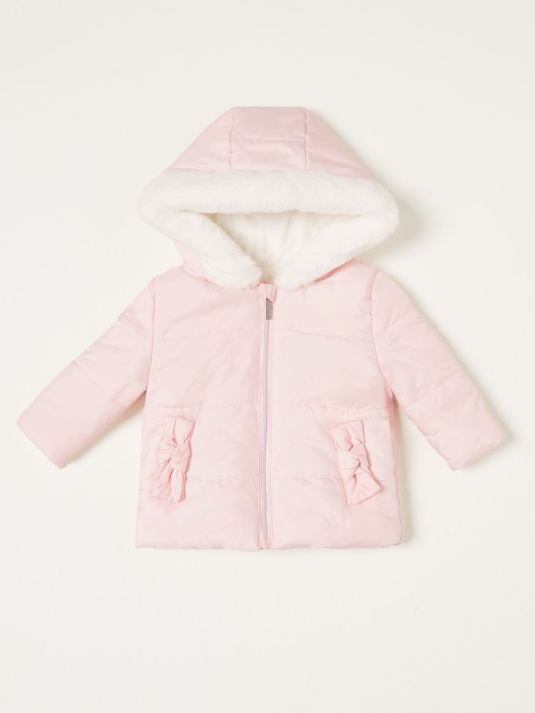 Lipsy Light Pink Padded Coat (0mths - 6yrs) - Image 1 of 2