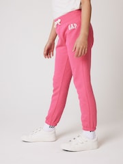 Gap Pink Logo Fleece-Lined Joggers (4-13yrs) - Image 3 of 8