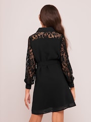Lipsy Hemdkleid mit Spitzenärmeln - Bild 3 von 4
