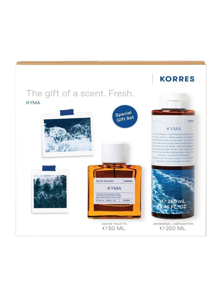 Korres Kyma Eau De Toilette (50ml) and Shower Gel (250ml) Gift Set - Image 1 of 2