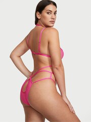 Victoria's Secret Forever Pink Mesh Fishnet Bodysuit - Image 2 of 3