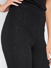 Long Tall Sally Black Tall Glitter Trouser - Image 3 of 4