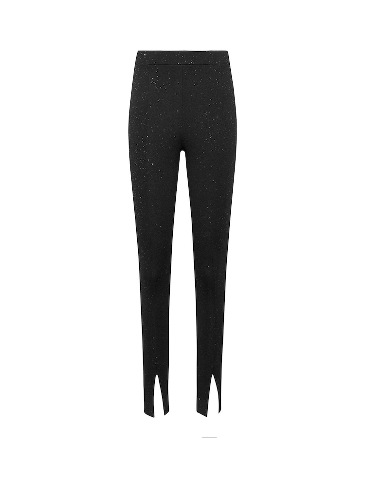 Long Tall Sally Black Tall Glitter Trouser - Image 4 of 4