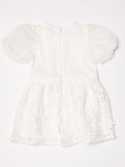 Lipsy Ivory Baby Sequin Embroidered Skirt Occasion Dress - Image 5 of 5