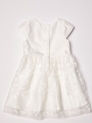 Lipsy Ivory Embroidered Skirt Occasion Dress - Image 4 of 4