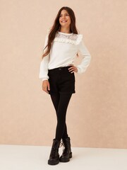 Lipsy Black Denim Mom Shorts - Image 2 of 4