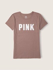 Victoria's Secret PINK Iced Coffee Brown Short Sleeve T-Shirt - Image 4 of 4