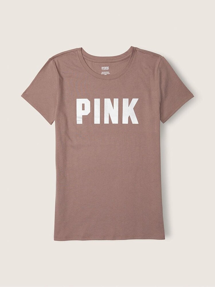 Victoria's Secret PINK Iced Coffee Brown Short Sleeve T-Shirt - Image 4 of 4