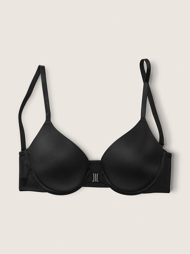 Victoria's Secret PINK Pure Black Push Up Front Fastening T-Shirt Bra - Image 3 of 3