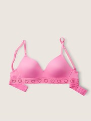 Victoria's Secret PINK Dreamy Pink Heart Shine Smooth Lightly Lined Non Wired T-Shirt Bra - Image 4 of 6