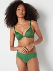 Victoria's Secret PINK Forest Pine Green Push Up Front Fastening T-Shirt Bra - Image 1 of 3