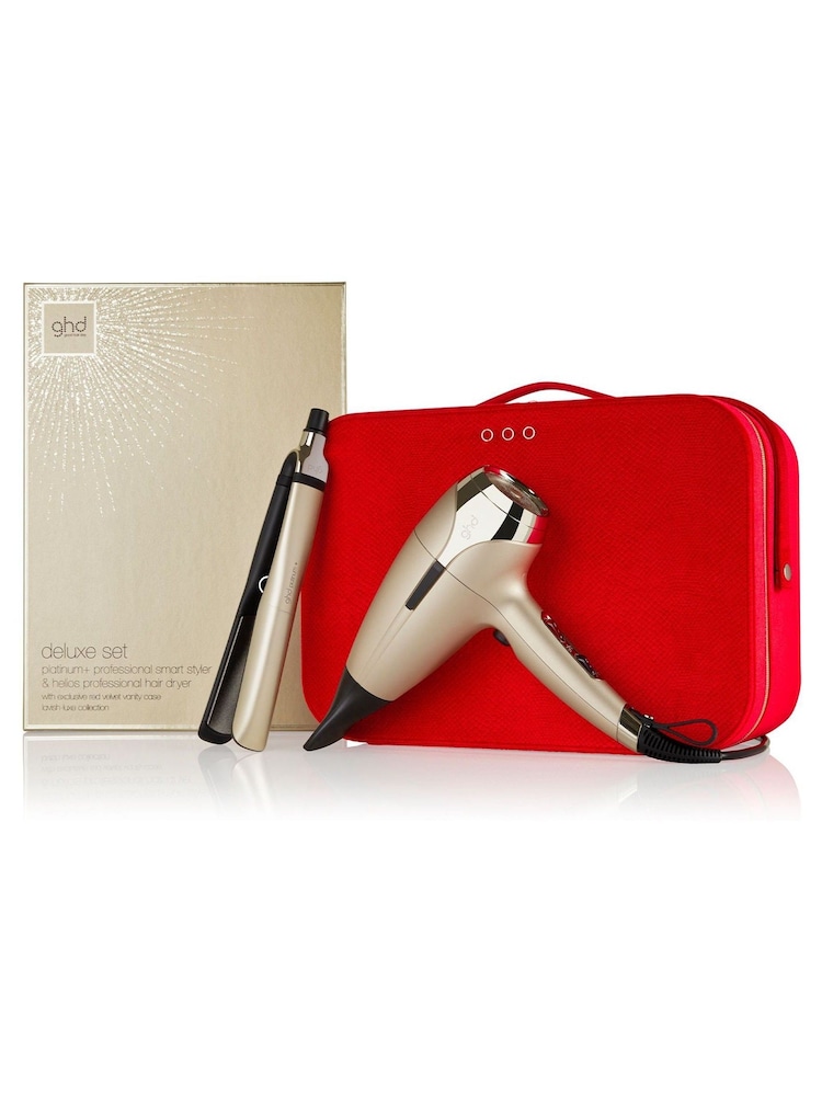 ghd Platinum+ & Helios Limited Edition - Hair Straightener & Hair Dryer in Champagne Gold - Image 2 of 5